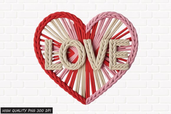 Download Rope Heart LOVE Valentine PNG File - Art Collection