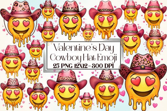 Download Valentine Cowboy Hat Emoji Clipart - Art Collection