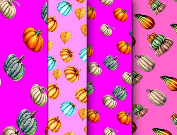 Download Pumpkin Seamless Patterns Fabric Design - Pattern Collection