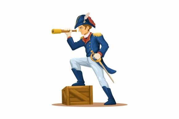 Download Napoleon Bonaparte with Binocular Figure - Art Collection