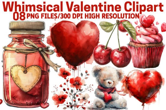 Download Whimsical Valentine Clipart - Art Collection