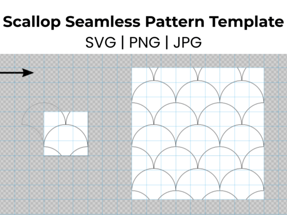 Download Scallop Seamless Pattern Template - Pattern Collection