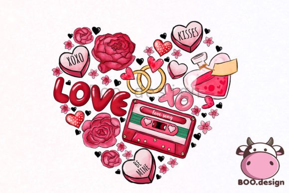Download Love Heart Doodle Valentine PNG - Art Collection
