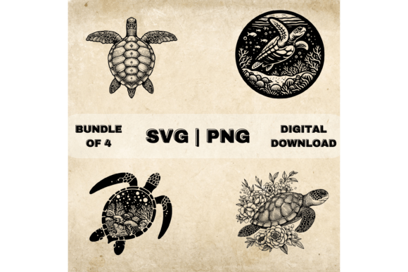 Download Sea Turtle SVG Bundle, Sea Turtle Clipart - Art Collection