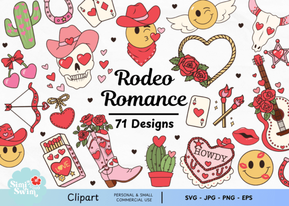 Download Rodeo Romance Clipart Bundle | Colored - Art Collection