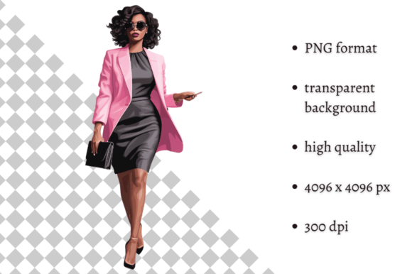 Download Fashion Lady Boss in Pink PNG Clipart - Art Collection