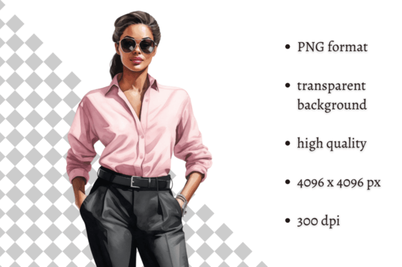 Download Fashion Lady Boss in Pink PNG Clipart - Art Collection