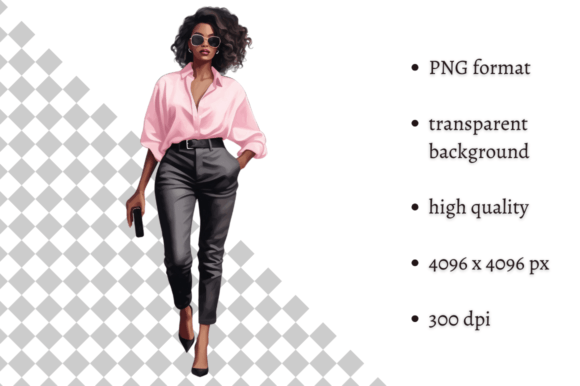 Download Fashion Lady Boss in Pink PNG Clipart - Art Collection
