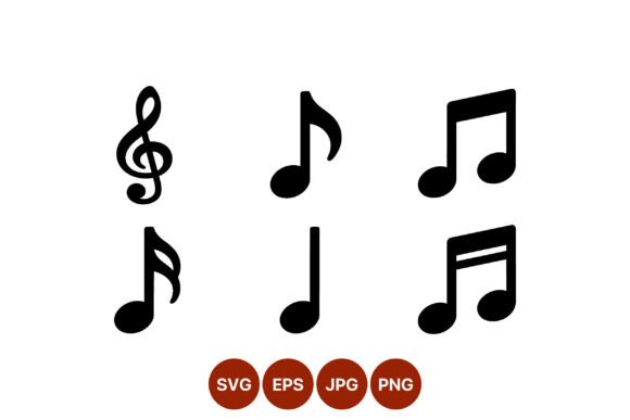 Download Music Note Symbols Vector Art Set - Art Collection